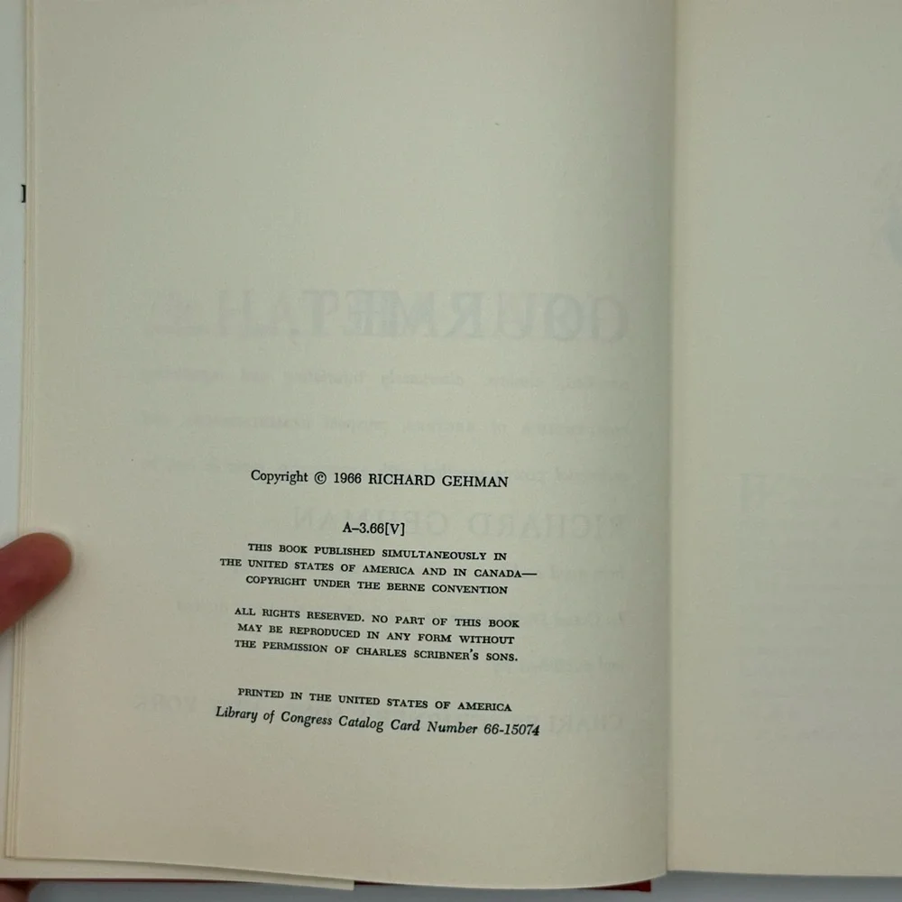 The Haphazard Gourmet Cookbook Vintage Richard‎ Gehman